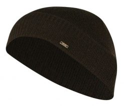 Czapka Jesienno-Zimowa, Elegancka Beanie, Brązowa, Wełniana, Klasyczna. Brązowe czapki zimowe Em men's accessories, bez wzorów, z tkaniny. Za 99.99 zł.