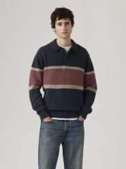 Levi's Sweter "Redwood" w kolorze czarno-jasnobrązowym rozmiar: L. Brązowe swetry nierozpinane Levi's®, l, bez wzorów, z wełny, bez kołnierzyka, bez ramiączek. Za 146.28 zł.