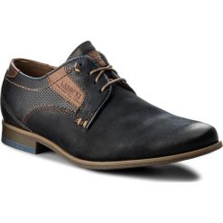 Półbuty LASOCKI FOR MEN MB-BIDDUT-08. Niebieskie eleganckie półbuty Lasocki For Men, bez wzorów, z nubiku, bez obcasa, bez zapięcia. W wyprzedaży za 169.99 zł.