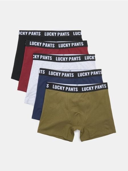 Bawełniane bokserki long 5 pack - wielobarwny. Bokserki Sinsay, l, bez wzorów, z bawełny. Za 55.99 zł.