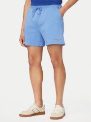 Tommy Jeans Szorty sportowe DM0DM22697 Niebieski Regular Fit. Niebieskie krótkie spodenki sportowe Tommy Jeans, l, bez wzorów, z bawełny. Za 209.99 zł.
