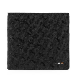 Duży Portfel Męski BOSS. Czarne portfele Boss, bez wzorów. Za 479.99 zł.