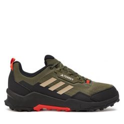 Trekkingi adidas. Zielone buty trekkingowe Adidas, bez wzorów, bez zapięcia. Za 419.99 zł.