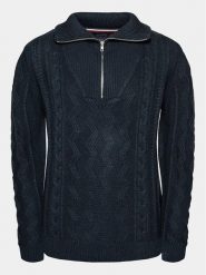 Lindbergh Sweter 30-827082 Granatowy Relaxed Fit. Niebieskie swetry rozpinane Lindbergh, m, bez wzorów, z wełny, bez kołnierzyka, bez ramiączek. Za 409.99 zł.