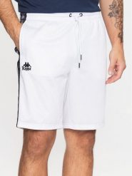 Kappa Szorty sportowe 313019 Biały Regular Fit. Białe krótkie spodenki sportowe Kappa, m, bez wzorów, z syntetyku. Za 129.99 zł.