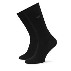 Skarpety długie EA7 Emporio Armani. Czarne skarpety EA7 Emporio Armani, bez wzorów. Za 69.99 zł.