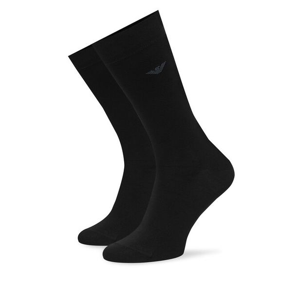 Skarpety długie EA7 Emporio Armani. Czarne skarpety EA7 Emporio Armani, bez wzorów. Za 69.99 zł.