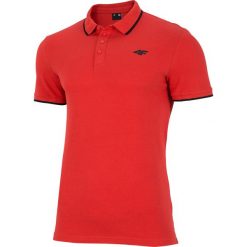 T-shirt męski TSM024 - czerwony. Czerwone t-shirty 4F, m, bez wzorów, z bawełny, bez kołnierzyka, bez ramiączek. W wyprzedaży za 34.99 zł.