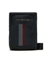 Tommy Hilfiger Saszetka Foundation Mini Crossover AM0AM12456 Czarny. Czarne saszetki i nerki Tommy Hilfiger, bez wzorów, ze skóry. Za 219.99 zł.