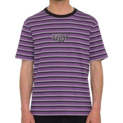 Koszulka sportowa męska Volcom Rayeah Stripes. T-shirty sportowe Volcom, bez wzorów, z bawełny, bez ramiączek. W wyprzedaży za 96.00 zł.