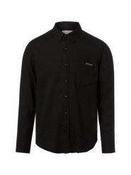 Calvin Klein Jeans koszula lniana Mężczyźni Regular Fit len czarny, M. Czarne koszule Calvin Klein Jeans, m, bez wzorów, z jeansu, bez kołnierzyka, bez ramiączek. Za 229.95 zł.