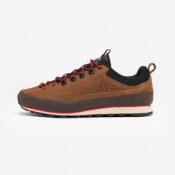 Buty turystyczne męskie Arpenaz 500 Revival Heritage. Brązowe buty trekkingowe QUECHUA, bez wzorów, z kauczuku, bez zapięcia, trekkingowe. Za 269.99 zł.