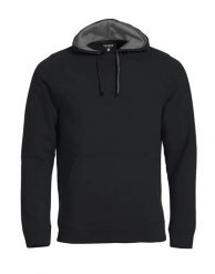 Clique Classic Hoody – bluza z kapturem czarna z kontrastową siateczką – black. Czarne bluzy z kapturem CLIQUE, m, bez wzorów, z bawełny, z kapturem. Za 223.98 zł.