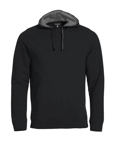 Clique Classic Hoody – bluza z kapturem czarna z kontrastową siateczką – black. Czarne bluzy z kapturem CLIQUE, m, bez wzorów, z bawełny, z kapturem. Za 223.98 zł.