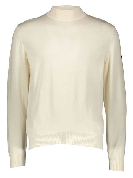 Maerz Muenchen Wełniany sweter w kolorze kremowym rozmiar: 56. Brązowe swetry nierozpinane Maerz Muenchen, bez wzorów, z wełny, bez kołnierzyka, bez ramiączek. Za 260.99 zł.