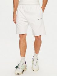 Off-White Szorty sportowe OMCI006G21FLE0010110 Biały Regular Fit. Białe krótkie spodenki sportowe Off-White, m, bez wzorów, z bawełny. Za 1,029.00 zł.