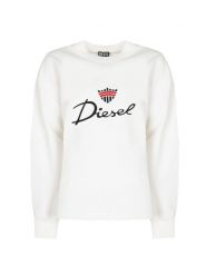 Diesel Bluza "S-Macsless" | A09029-0CJAD | Mężczyzna | Biały. Białe bluzy Diesel, m, bez wzorów, z bawełny, bez kaptura. W wyprzedaży za 389.00 zł.
