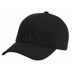 Czapka tenisowa Wilson Active Perforated Cap. Czarne czapki z daszkiem Wilson, na jesień, bez wzorów. Za 145.00 zł.