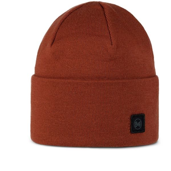 Czapka BUFF KNITTED BEANIE NIELS. Czerwone czapki zimowe Buff, bez wzorów. W wyprzedaży za 97.65 zł.