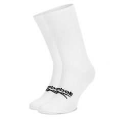 Skarpety wysokie unisex Reebok. Białe skarpety Reebok, bez wzorów. Za 39.99 zł.