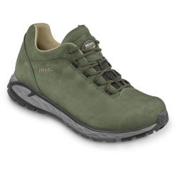 Buty męskie MEINDL Mollino. Zielone buty turystyczne MEINDL, bez wzorów, z materiału, bez zapięcia, trekkingowe. Za 1,399.90 zł.