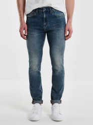 BIG STAR Dżinsy - Skinny fit - w kolorze granatowym rozmiar: W33/L30. Niebieskie jeansy BIG STAR, l, z podwyższonym stanem. Za 178.95 zł.