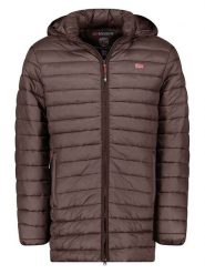 Geographical Norway Kurtka pikowana "Amigo" w kolorze ciemnobrązowym rozmiar: S. Brązowe kurtki Geographical Norway, s, bez wzorów, bez kaptura. Za 119.40 zł.