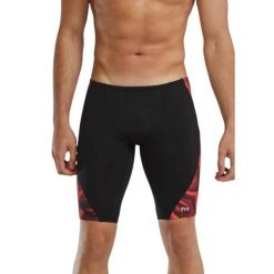 Spodenki treningowe do kolan TYR Waveform 610 - jammery. Czarne odzież kąpielowa TYR, m, bez wzorów, sportowe. Za 239.00 zł.