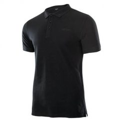 Koszulka sportowa męska Hi-Tec Romso. Czarne t-shirty sportowe Hi-tec, bez wzorów, bez ramiączek. Za 132.00 zł.
