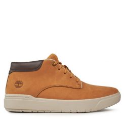 Trzewiki Timberland. Brązowe botki sznurowane Timberland, bez wzorów, bez obcasa, bez zapięcia. Za 579.99 zł.