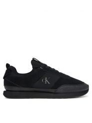 Calvin Klein Sneakersy Retro Runner Sock Laceup Mix HM0HM02305 Czarny. Czarne buty sportowe casual CALVIN KLEIN, bez wzorów, ze skóry, bez zapięcia. Za 449.99 zł.