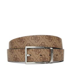Pasek Męski Guess. Brązowe paski Guess, z aplikacjami. Za 179.99 zł.