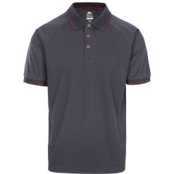 Trespass Bonington - Męska aktywna koszulka polo Tp100 Dark Grey. Szare koszulki polo Trespass, m, bez wzorów, prążkowane, bez kołnierzyka, bez ramiączek. Za 234.99 zł.