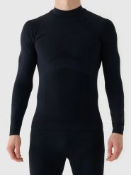 4F Podkoszulek termiczny w kolorze czarnym rozmiar: L/XL. Czarne bielizna termoaktywna 4F, l, bez wzorów, z materiału, bez ramiączek. Za 88.02 zł.