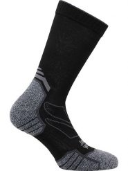 Jack Wolfskin Skarpety funkcyjne "Vojo" w kolorze czarno-szarym rozmiar: 41-43. Czarne skarpety Jack Wolfskin, bez wzorów, z materiału. Za 66.31 zł.