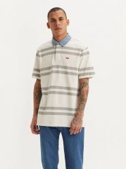 Levi's Koszulka polo "Timmothy" w kolorze szaro-kremowo-błękitnym rozmiar: L. Brązowe koszulki polo Levi's®, l, bez wzorów, z bawełny, bez kołnierzyka, bez ramiączek. Za 145.94 zł.