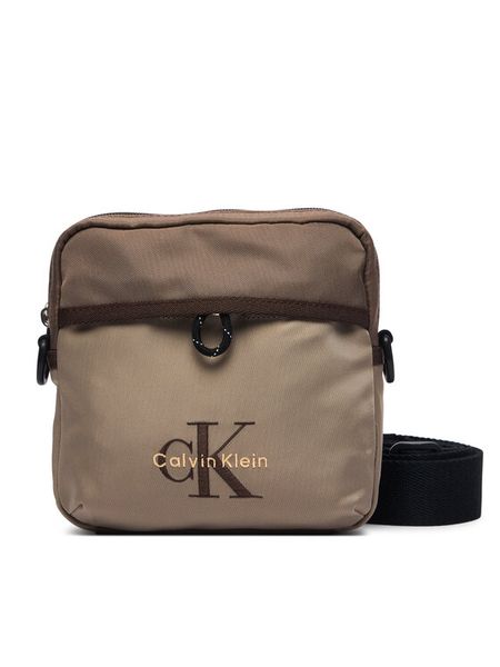 Calvin Klein Saszetka Bold Clrblk Square Crossobdy LV04D3519G Brązowy. Brązowe saszetki i nerki CALVIN KLEIN, bez wzorów, z materiału. Za 289.99 zł.