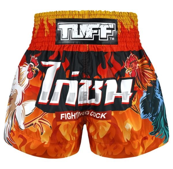 Spodenki treningowe TUFF Fighting Rooster XL. Brązowe krótkie spodenki sportowe TUFF, s, bez wzorów, z materiału. Za 149.00 zł.