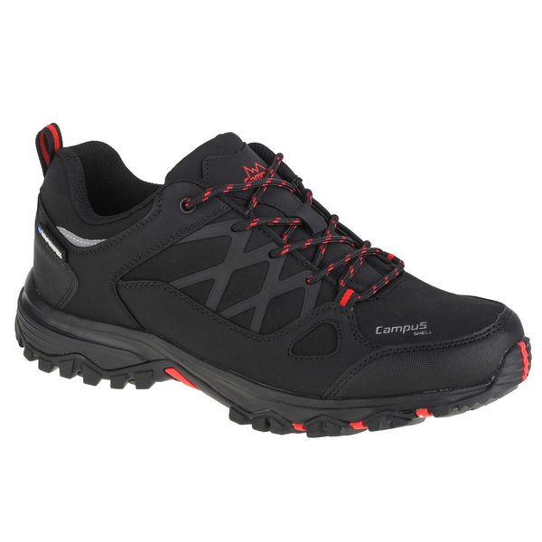 Buty trekkingowe męskie, Campus Rimo 2.0. Czarne buty turystyczne Campus, bez wzorów, z materiału, przed kostkę, bez zapięcia, trekkingowe. Za 244.99 zł.