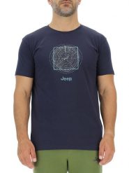 Jeep Koszulka w kolorze granatowym rozmiar: XL. Niebieskie bezrękawniki Jeep, xl, bez wzorów, z bawełny, bez kołnierzyka, bez ramiączek. Za 78.45 zł.