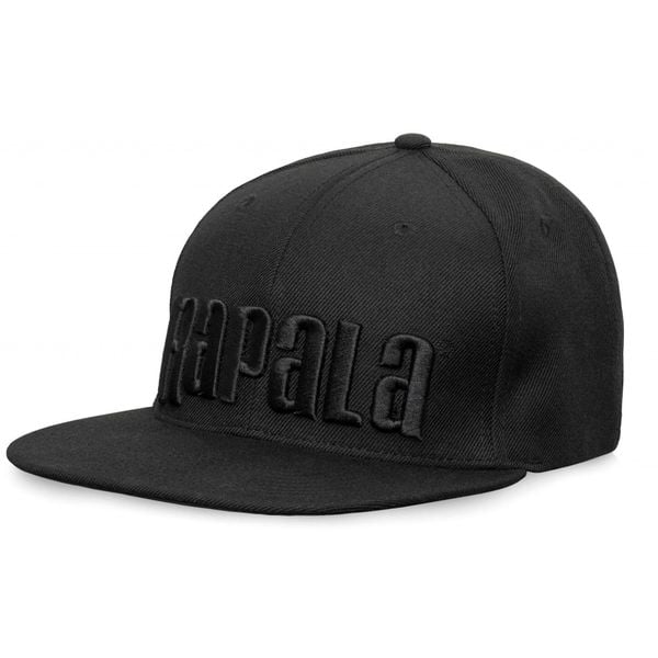 Czapka Rapala Black Flat Brim. Czarne czapki z daszkiem RAPALA, bez wzorów, z poliesteru. Za 154.00 zł.