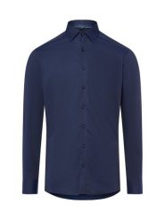 Finshley & Harding Koszula męska - Easy Care Mężczyźni Modern Fit Bawełna niebieski jednolity, 46. Niebieskie koszule Finshley & Harding, m, bez wzorów, z bawełny, bez kołnierzyka, bez ramiączek. Za 199.95 zł.