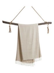 Samimi Chusta hammam w kolorze beżowym - 180 x 100 cm rozmiar: onesize. Brązowe szaliki Samimi, bez wzorów, z bawełny. Za 113.90 zł.