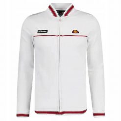 ELLESSE BLUZA MĘSKA SPORTOWA ROZPINANA M KOLOR BIAŁY. Białe bluzy bez kaptura Ellesse, l, bez wzorów, z materiału, bez kaptura. Za 242.43 zł.