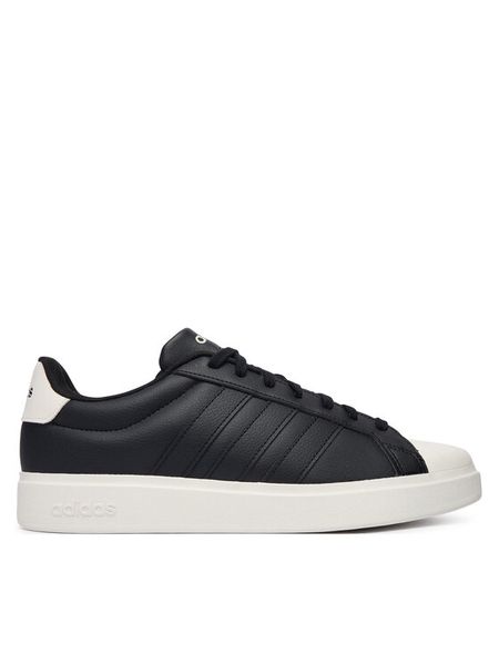 Adidas Sneakersy Streettalk JP8278 Czarny. Czarne buty sportowe casual Adidas, bez wzorów, ze skóry, bez zapięcia. Za 279.99 zł.