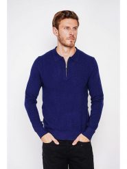 C& Jo Sweter w kolorze granatowym rozmiar: 50. Niebieskie swetry nierozpinane C& Jo, bez wzorów, bez kołnierzyka, bez ramiączek. Za 152.99 zł.