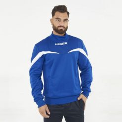 Męska Kurtka Biegowa Calcutta 100% Poliester Niebiesko-Biała. Białe kurtki Legea, m, bez wzorów, z materiału, z kapturem. Za 72.00 zł.