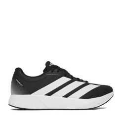 Sneakersy adidas. Czarne buty do biegania Adidas, bez wzorów, bez zapięcia. Za 219.99 zł.