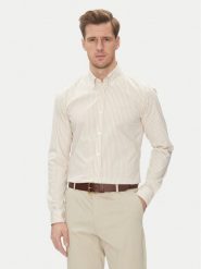 BOSS Koszula H-Roan-Bd-E-C1-243 50520285 Beżowy Slim Fit. Brązowe koszule Boss, m, bez wzorów, z bawełny, bez kołnierzyka, bez ramiączek. Za 459.99 zł.