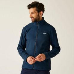 Męska warstwa środkowa Cera V Softshell. Niebieskie kurtki softshell Regatta, m, bez wzorów, z softshellu, bez kaptura. Za 149.99 zł.